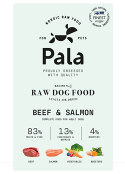 Pala Pets recept#3 med okse og laks, 1 kg