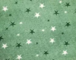 Vetbed til hunde, grøn med hvide stjerner, 75 x 100 cm