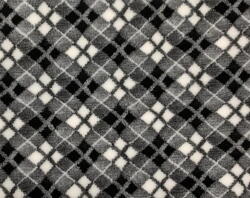 Vet Bed til hunde, ternet, sort, grå, hvid, 75 x 100 cm