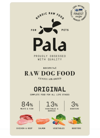 Pala Pets recept#1 med okse, kylling og laks, 1 kg