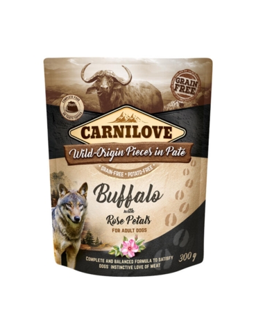 Carnilove Pouch Paté med bøffel og roser, 300 g