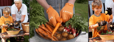 Skrub' a handske, orange "Carrot"