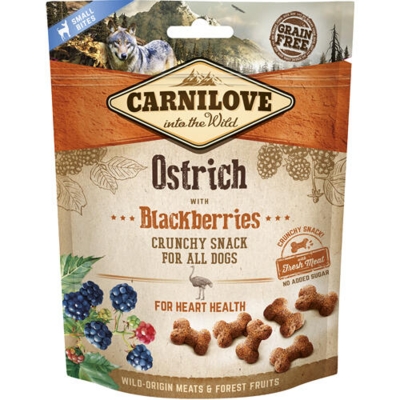 CarniLove Crunchy Snack Struds og brombær, 200 g