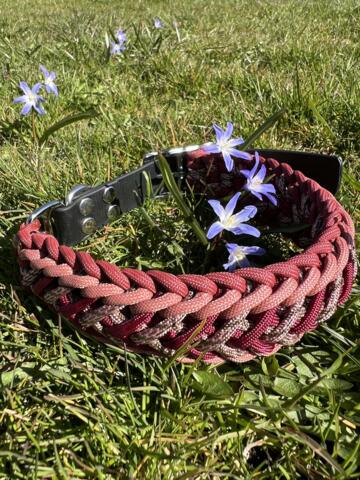 Paracord halsbånd, bordeaux