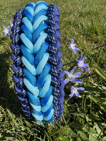 Paracord halsbånd, blå