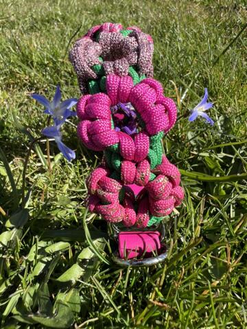 Paracord halsbånd i pigefarver