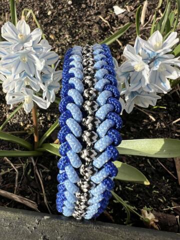 Paracord halsbånd, blå