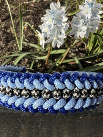 Paracord halsbånd, blå