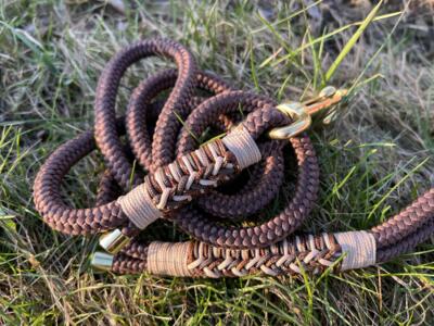 Paracord hundeline, brun