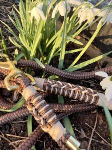 Paracord hundeline, brun