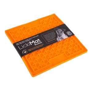 LickiMat, small, 20 x 20 cm, orange